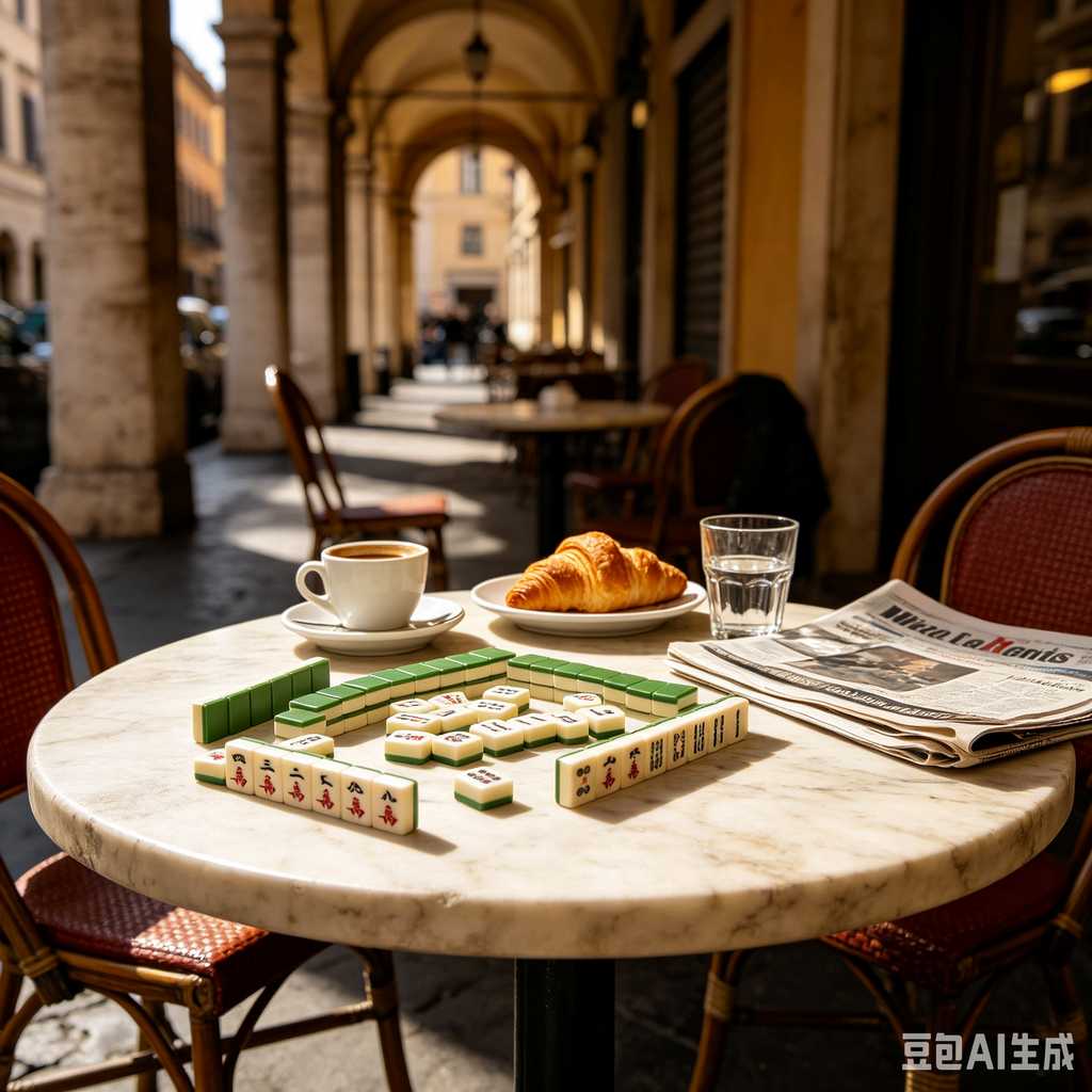 retro text mahjong tiles