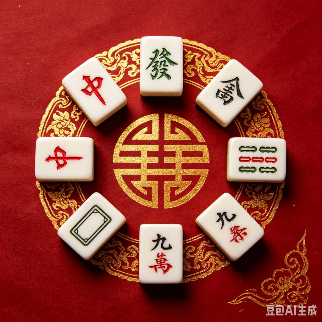 blue crystal mahjong set