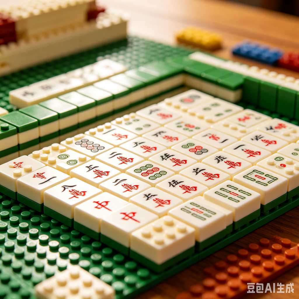 decorative mahjong tiles set