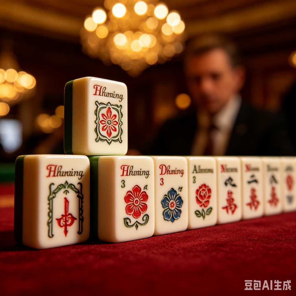 oriental style mahjong tiles
